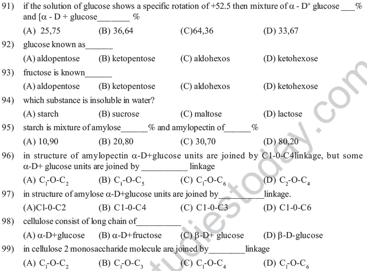 biomolecules test questions